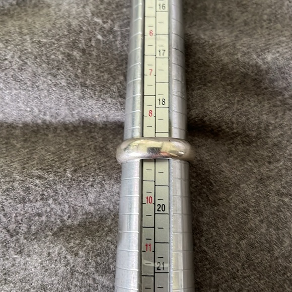 Sterling Unisex Band Ring-9 - Picture 3 of 5